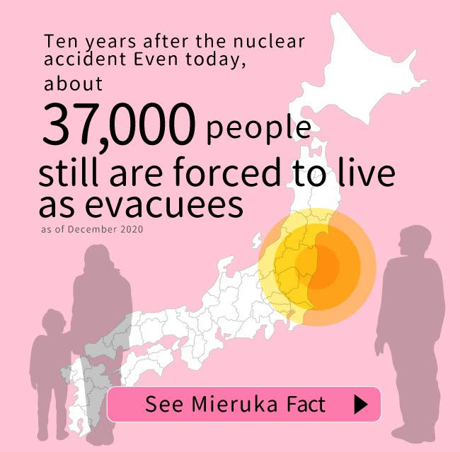 Even today, about 37,000 people still are forced to live as evacuees (as of December 2020)