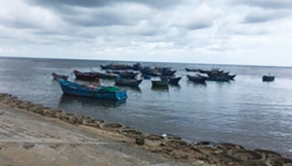 ベトナム・ニントゥアン省の原発建設予定地の漁村